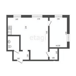 2-к квартира, вторичка, 41м2, 2/4 этаж