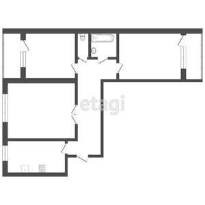 3-к квартира, вторичка, 59м2, 7/9 этаж