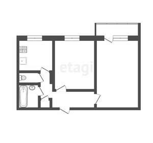 2-к квартира, вторичка, 52м2, 9/10 этаж