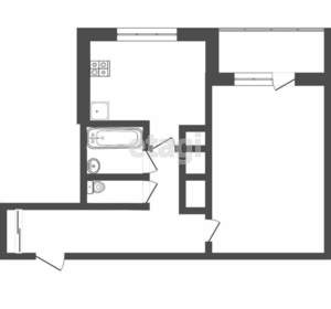 1-к квартира, вторичка, 33м2, 3/9 этаж