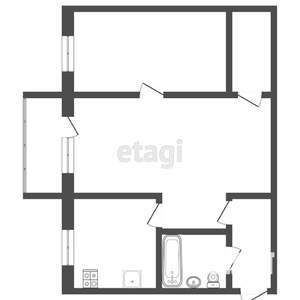 2-к квартира, вторичка, 43м2, 4/5 этаж