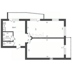 3-к квартира, вторичка, 81м2, 9/14 этаж