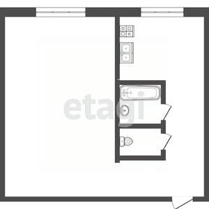 1-к квартира, вторичка, 33м2, 5/5 этаж