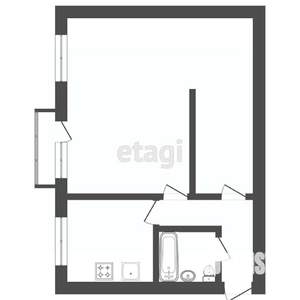 2-к квартира, вторичка, 37м2, 4/6 этаж