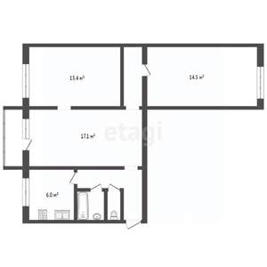 3-к квартира, вторичка, 64м2, 4/5 этаж