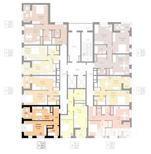 1-к квартира, вторичка, 41м2, 2/18 этаж