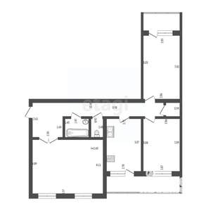 3-к квартира, вторичка, 80м2, 3/5 этаж