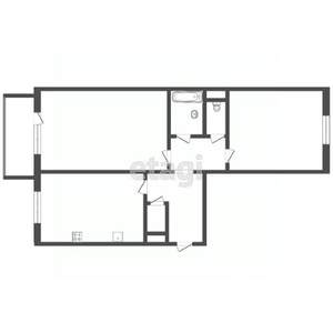 2-к квартира, вторичка, 61м2, 8/10 этаж