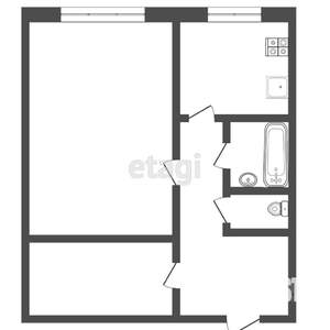 1-к квартира, вторичка, 32м2, 8/9 этаж
