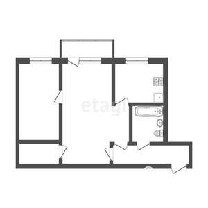 2-к квартира, вторичка, 40м2, 3/5 этаж