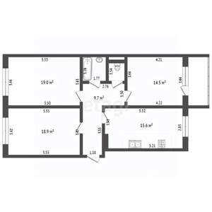 3-к квартира, вторичка, 82м2, 10/10 этаж