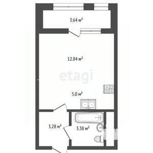 Студия квартира, сданный дом, 26м2, 10/18 этаж