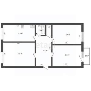 3-к квартира, вторичка, 64м2, 5/5 этаж