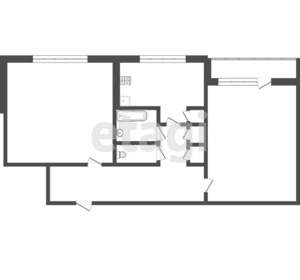 2-к квартира, вторичка, 49м2, 4/9 этаж