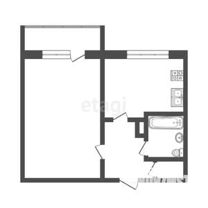 1-к квартира, вторичка, 37м2, 3/10 этаж