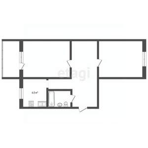 2-к квартира, вторичка, 41м2, 3/5 этаж