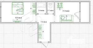 1-к квартира, вторичка, 39м2, 5/12 этаж