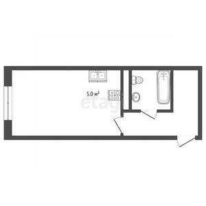 Студия квартира, вторичка, 29м2, 14/16 этаж