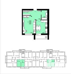1-к квартира, строящийся дом, 51м2, 7/10 этаж