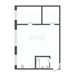 2-к квартира, вторичка, 44м2, 1/5 этаж