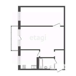 2-к квартира, вторичка, 46м2, 5/5 этаж