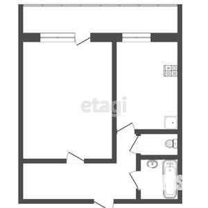 1-к квартира, вторичка, 40м2, 2/9 этаж