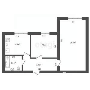 2-к квартира, вторичка, 40м2, 2/9 этаж