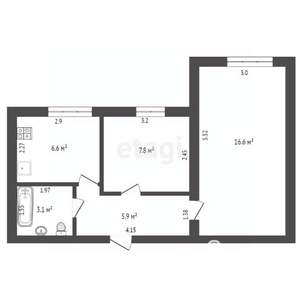 2-к квартира, вторичка, 41м2, 8/9 этаж