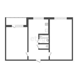 2-к квартира, вторичка, 47м2, 2/5 этаж