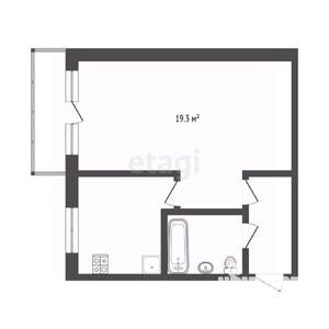 1-к квартира, вторичка, 31м2, 5/5 этаж