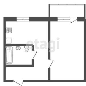 1-к квартира, вторичка, 33м2, 8/9 этаж