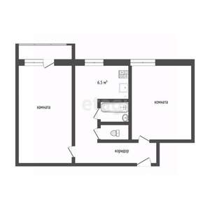 2-к квартира, вторичка, 49м2, 1/9 этаж