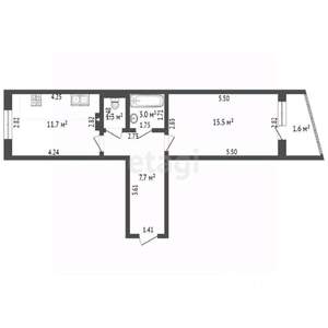 1-к квартира, вторичка, 39м2, 8/10 этаж