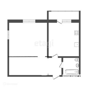 2-к квартира, вторичка, 42м2, 8/9 этаж