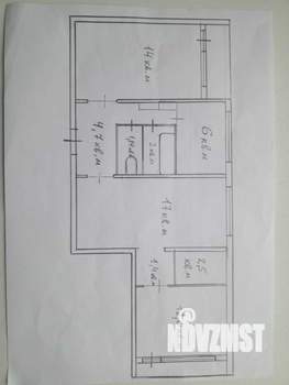 3-к квартира, вторичка, 64м2, 1/5 этаж