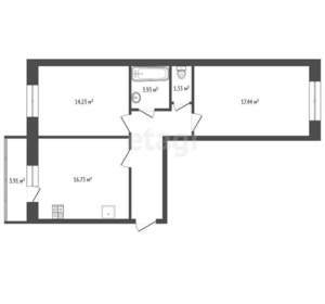 2-к квартира, вторичка, 66м2, 7/8 этаж