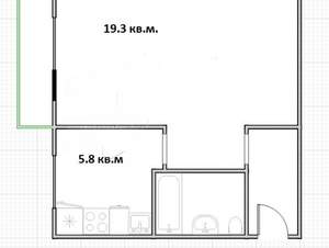 1-к квартира, вторичка, 31м2, 5/5 этаж