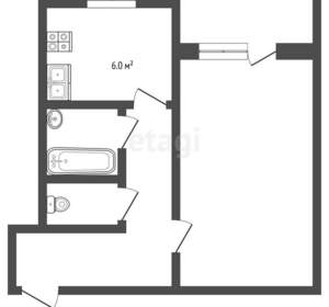 1-к квартира, вторичка, 32м2, 4/9 этаж