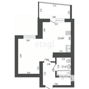 Студия квартира, вторичка, 33м2, 9/17 этаж