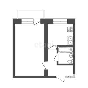 1-к квартира, вторичка, 33м2, 2/9 этаж