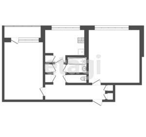 2-к квартира, вторичка, 49м2, 8/9 этаж