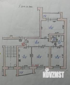 3-к квартира, вторичка, 72м2, 5/5 этаж