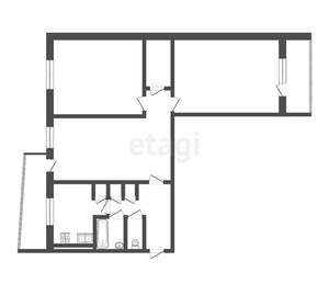 3-к квартира, вторичка, 64м2, 8/9 этаж