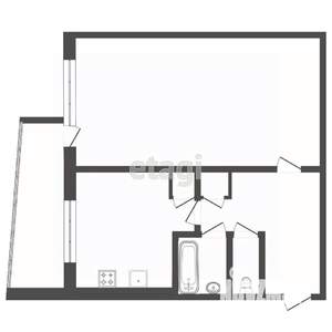 1-к квартира, вторичка, 27м2, 4/9 этаж