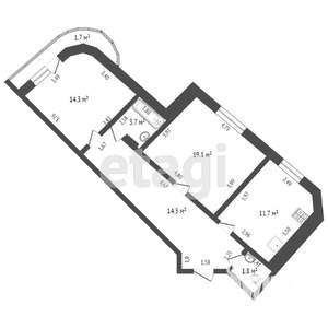 2-к квартира, вторичка, 66м2, 2/16 этаж