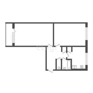 2-к квартира, вторичка, 47м2, 4/5 этаж