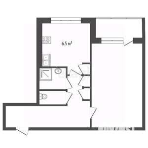 1-к квартира, вторичка, 34м2, 9/9 этаж