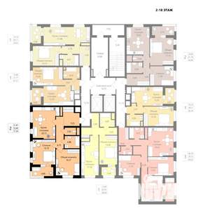 2-к квартира, вторичка, 72м2, 8/18 этаж