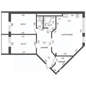 3-к квартира, вторичка, 86м2, 16/16 этаж