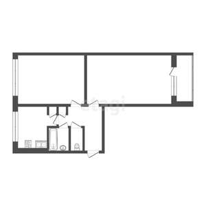 2-к квартира, вторичка, 47м2, 2/5 этаж